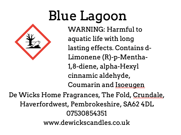 Blue Lagoon - De Wicks Home Fragrances