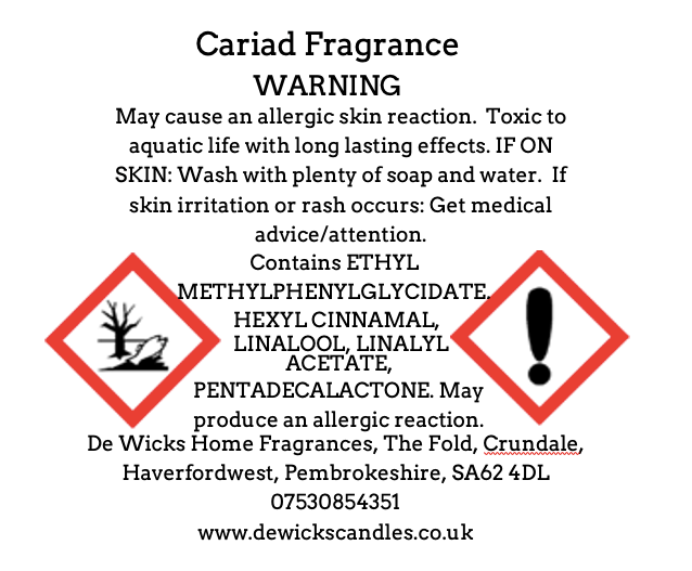 Cariad - De Wicks Home Fragrances