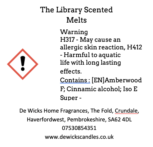 The Library - De Wicks Home Fragrances