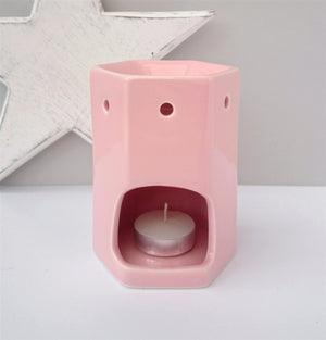 Hexagonal Melt Burner - Pink - De Wicks Home Fragrances