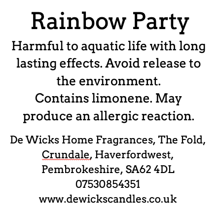 Rainbow Party - De Wicks Home Fragrances
