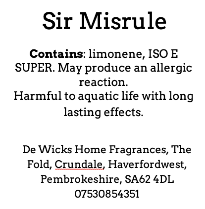 Sir Misrule - De Wicks Home Fragrances
