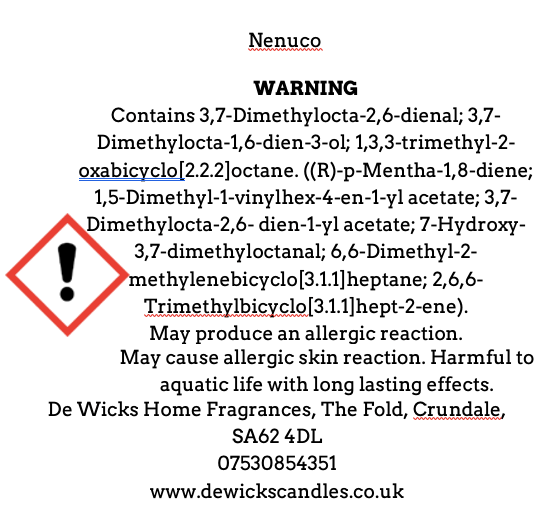 Nenuco - De Wicks Home Fragrances